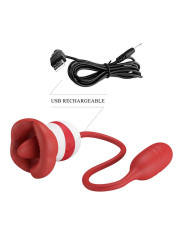 Aliyah Estimulador Doble Boca y Huevo Silicona