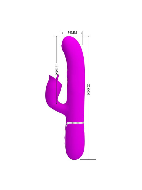 Gigi Vibrador con Licking y Thumping Fucsia