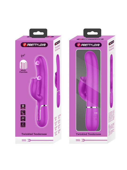 Gigi Vibrador con Licking y Thumping Fucsia