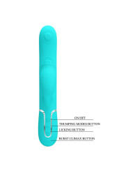Gigi Vibrador con Licking y Thumping Turquesa
