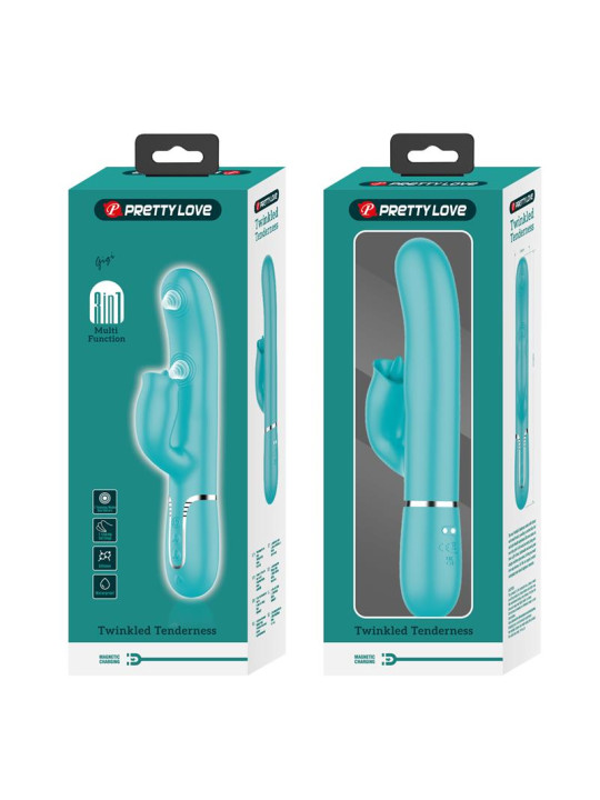 Gigi Vibrador con Licking y Thumping Turquesa