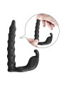 Blackney Anillo Vibrador con Plug Silicona Negro
