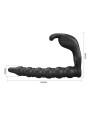 Blackney Anillo Vibrador con Plug Silicona Negro