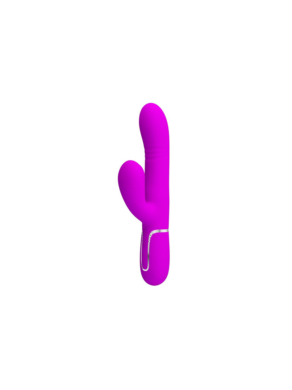 Mariana Vibrador 4en1 Silicona Fucsia