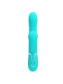Mariana Vibrador 4 en 1 Silicona Turquesa