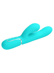 Mariana Vibrador 4 en 1 Silicona Turquesa