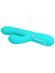 Mariana Vibrador 4 en 1 Silicona Turquesa