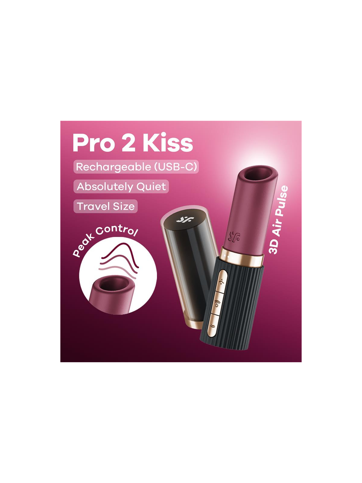 Deep Kiss Air Pulse Vibrator