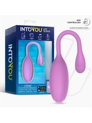 Logan Huevo Vibrador con APP Silicona Unibody Púrpura