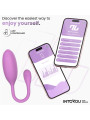 Logan Huevo Vibrador con APP Silicona Unibody Púrpura