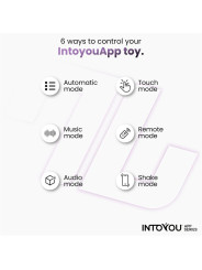 Logan Huevo Vibrador con APP Silicona Unibody Púrpura