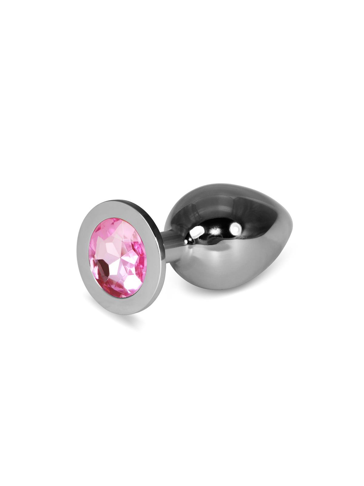 Plug Anal Metal RoseBud Classic con Joya Rosa Talla L