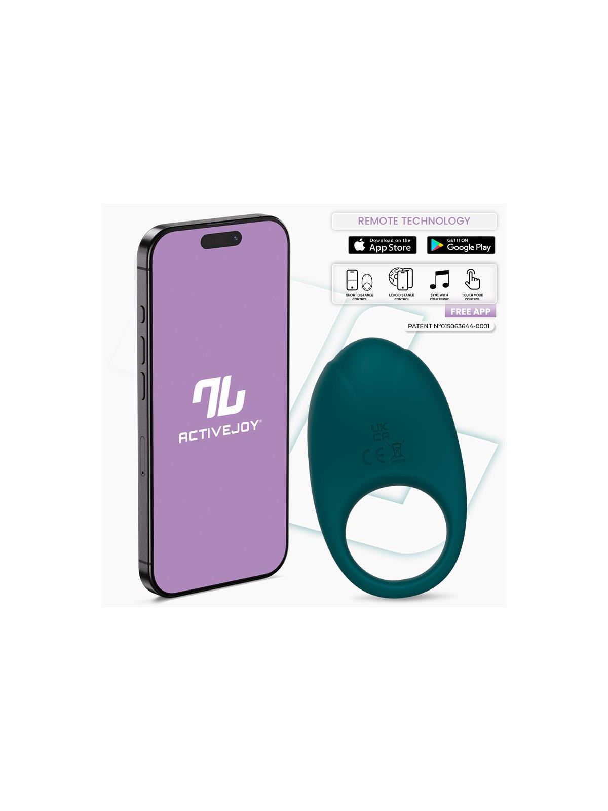 Ringo Anillo Vibrador con APP Unibody Verde