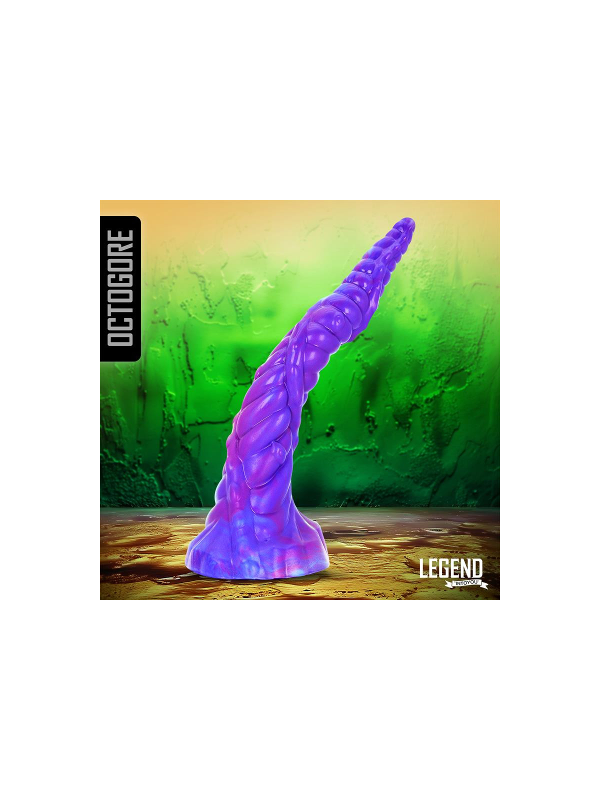 Octogore Dildo Unicornio Silicona Líquida 28 cm