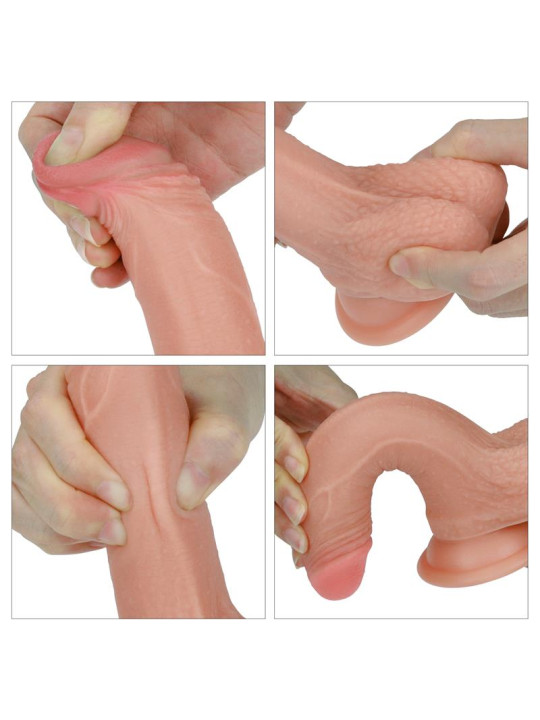 Dildo Nature 7 Silicona Líquida Natural