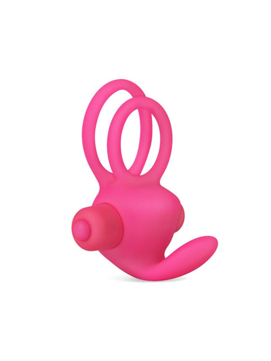 Anillo Vibrador Doble Power Clit Duo Rosa