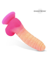 Scalidor Dildo Unicorn Brilla en la Oscuridad Silicona Líquida 18 cm