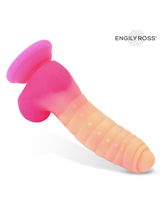 Scalidor Dildo Unicorn Brilla en la Oscuridad Silicona Líquida 18 cm