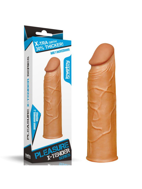 Funda para el Pene Pleasure X Tender Marrón