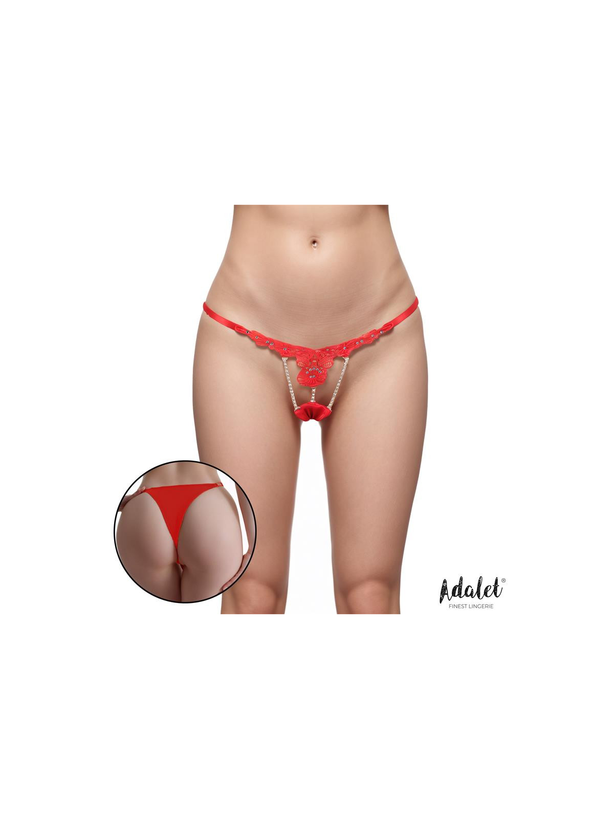 Sophie Tanga de Encaje con Brillantes