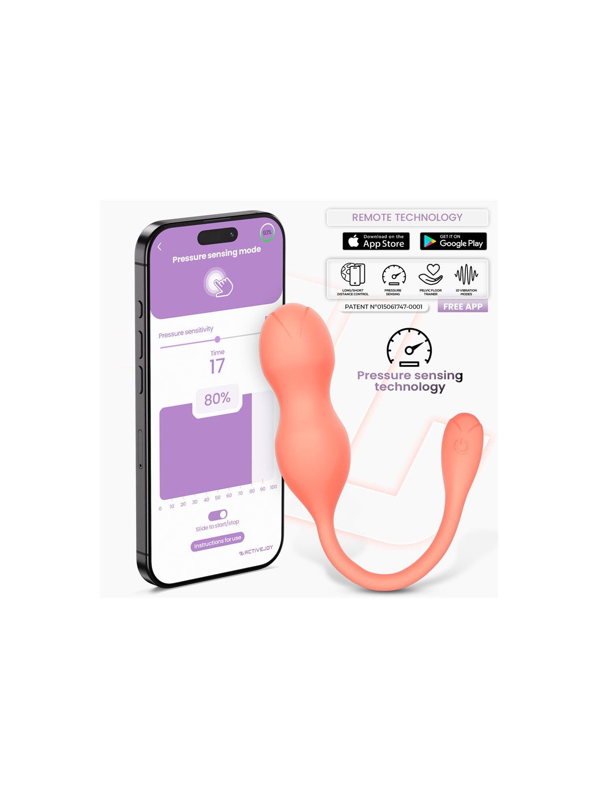 Kyra Entrenador de Suelo Pélvico con Sensor de Presión y APP