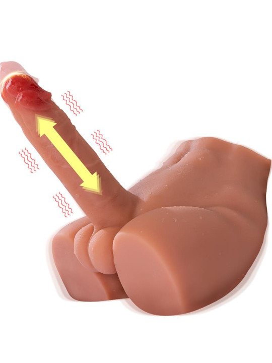 Peel Masturbador con Dildo y Ano Ass con Vibración y Thrusting