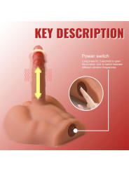 Peel Masturbador con Dildo y Ano Ass con Vibración y Thrusting