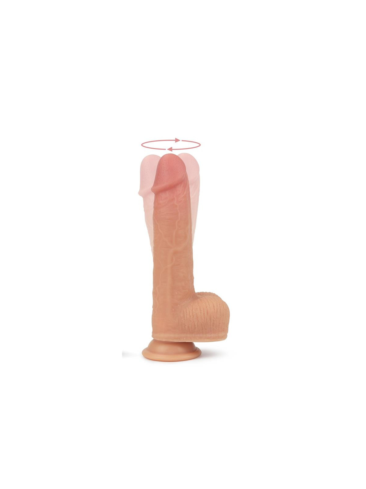 Dildo Nature Cock con Vibracion y Rotación Anthony Natural