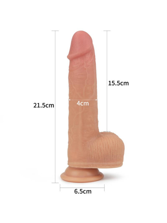 Dildo Nature Cock con Vibracion y Rotación Anthony Natural