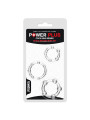 Pack de 3 Anillos para el Pene Power Plus Triple Transparentes