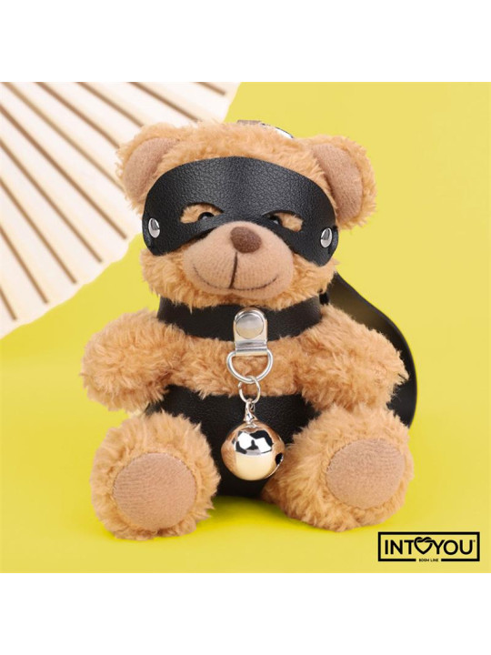 Mimi Llavero de Osito BDSM con Collar y Cascabel