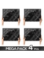 Pack de 4 Set Bondage 11 Piezas Negro