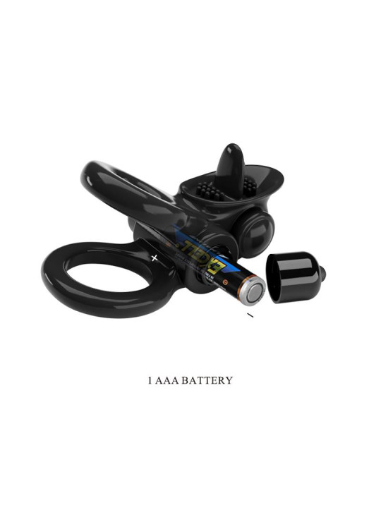 Passionate Anillo Doble para el Pene con Vibración