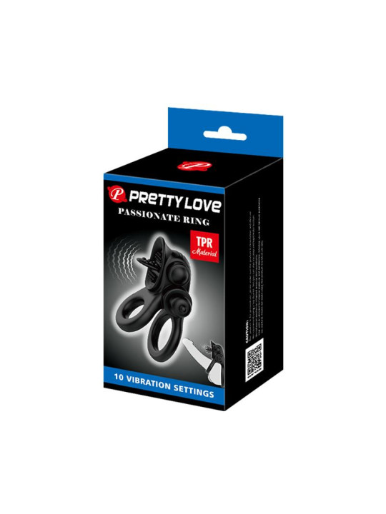 Passionate Anillo Doble para el Pene con Vibración