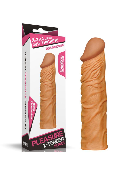 Funda para el Pene Add 2 Pleasure X Tender Marrón