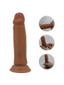 Quentin Dildo con Piel Deslizante-Retractil 18.4 cm