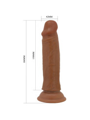 Quentin Dildo con Piel Deslizante-Retractil 18.4 cm