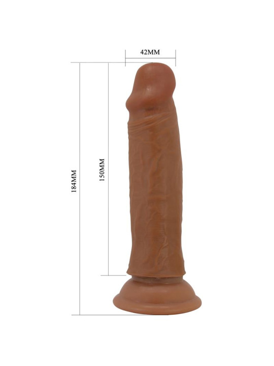 Quentin Dildo con Piel Deslizante-Retractil 18.4 cm