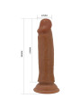 Quentin Dildo con Piel Deslizante-Retractil 18.4 cm