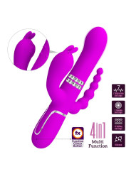 Cammy 4 in 1 Vibrador con Bolas Rotadoras y Cadena Anal
