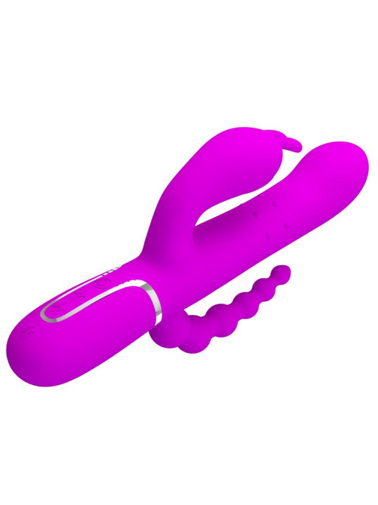 Cammy 4 in 1 Vibrador con Bolas Rotadoras y Cadena Anal