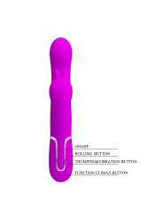 Cammy 4 in 1 Vibrador con Bolas Rotadoras y Cadena Anal