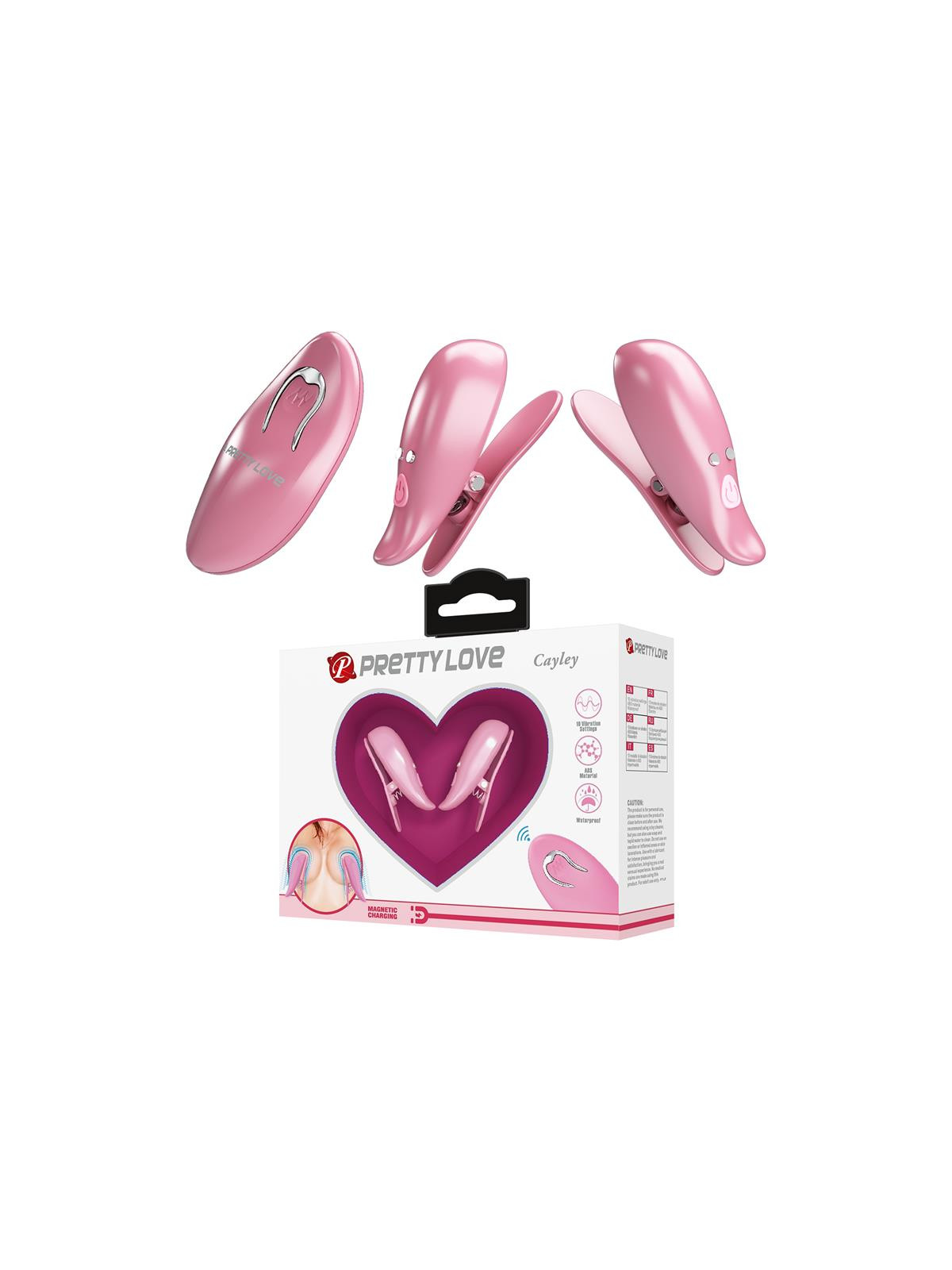 Cailey Pinzas para Pezones con Vibración y Control Remoto