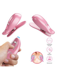 Cailey Pinzas para Pezones con Vibración y Control Remoto
