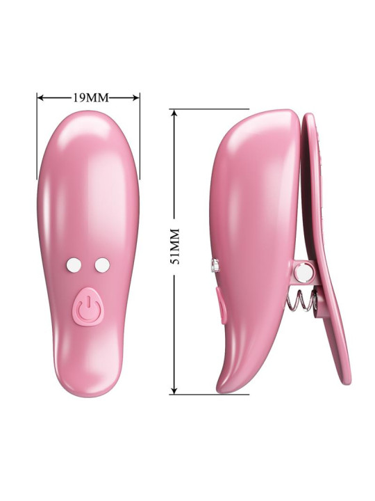 Cailey Pinzas para Pezones con Vibración y Control Remoto