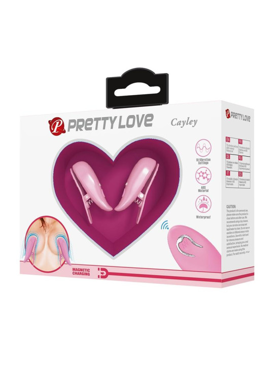 Cailey Pinzas para Pezones con Vibración y Control Remoto