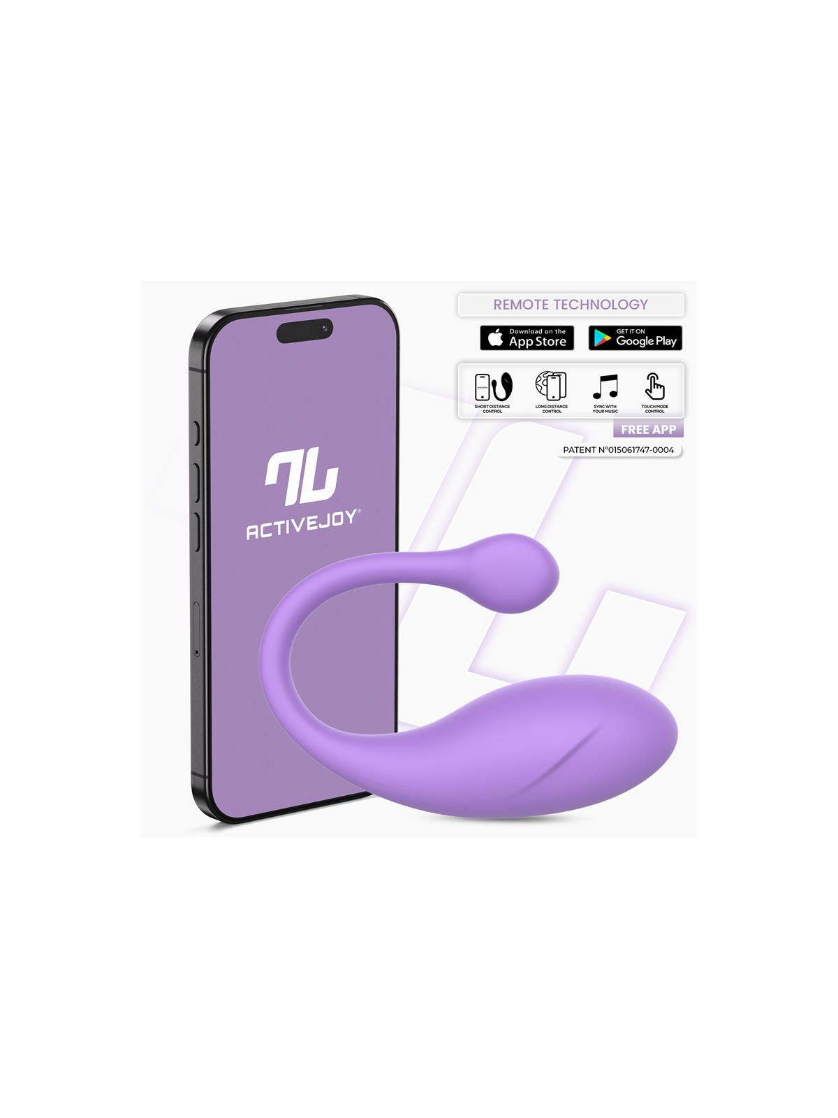 Bulby Huevo Vibrador con APP Lavanda