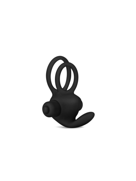 Anillo Vibrador Doble Power Clit Duo Negro