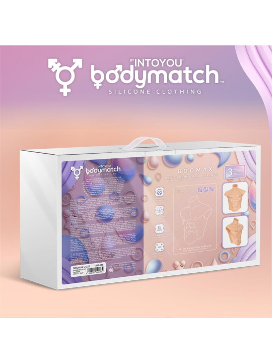 Boomax Traje Torso Masculino Hiperrealista Silicona Líquida Talla L