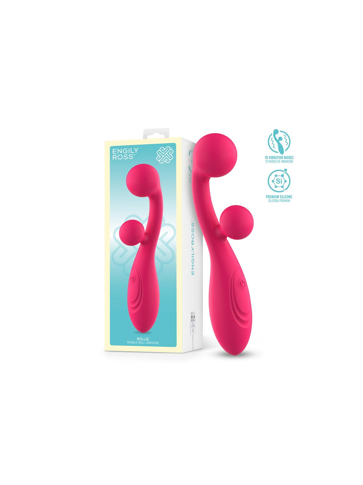 Rollie Vibrador con Doble Bola Estimuladora